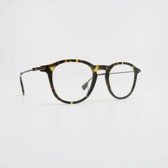 John Varvatos VJV421 47mm Olive Tortoise Oval New Men's Eyeglasses. - Picture 2 of 8